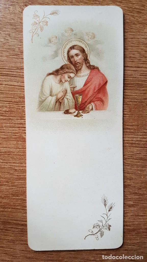 Postcards: ANTIGUA ESTAMPA DE PRIMERA COMUNI&Oacute;N. MAR&Iacute;A EULALIA DE YANDIOLA Y Z&Aacute;RRAGA. DEUSTO 1899