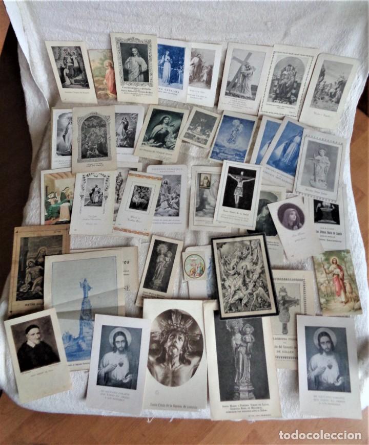 Postales: aprox 40 estampas religiosas variadas - Foto 1