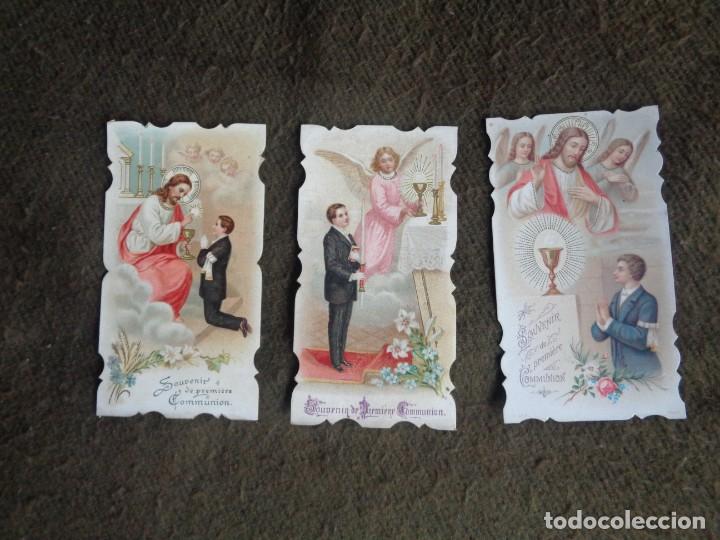 Postales: estampas primera comuni&oacute;n 1909 - Foto 1