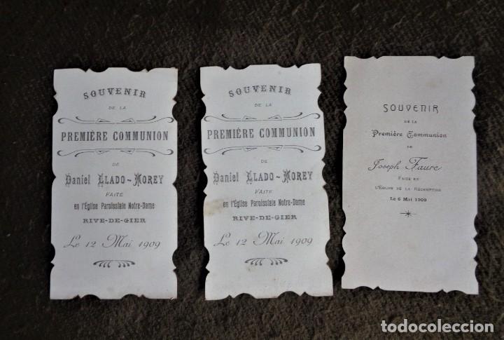 Postales: estampas primera comuni&oacute;n 1909 - Foto 2