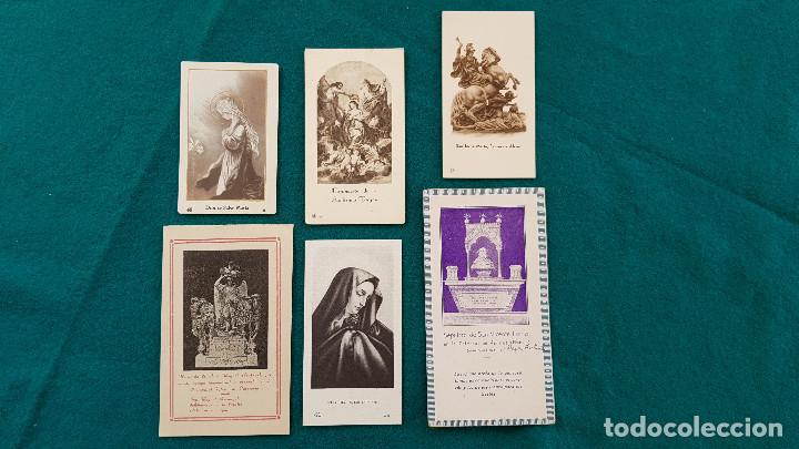 Postales: LOTE 6 ESTAMPAS RECORDATORIO SAN JORGE MARTIR - PATRON DE ALCOY, SAN MIGUEL, LOS DOLORES ...