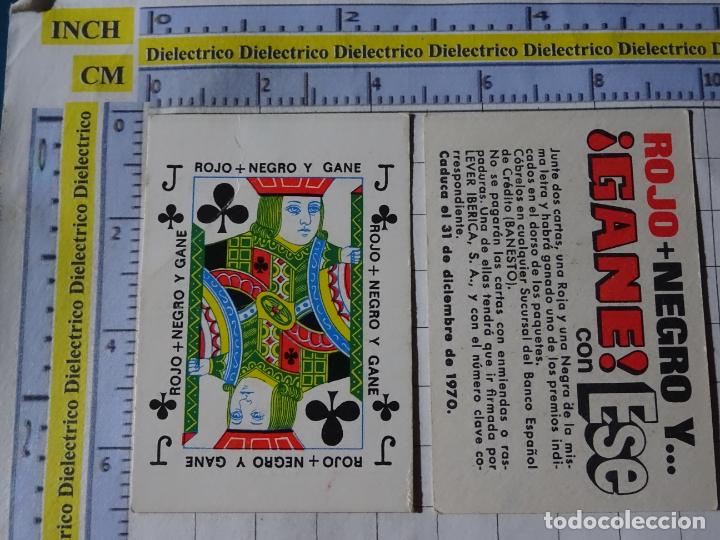 Postais: CROMO CROMITO. A&Ntilde;O 1970. CARTA BANCO BANESTO. SOTA DE TR&Eacute;BOL. ROJO + NEGRO 43