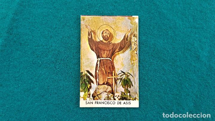 Postales: ESTAMPA RECORDATORIO SAN FRANCISCO DE ASIS - BENDICION Y ORACION AL DORSO