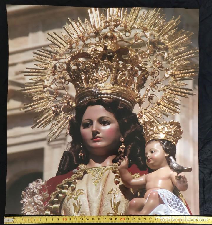Postales: POSTAL GRANDE VIRGEN INMACULADA CON NI&Ntilde;O JESUS CORONADOS