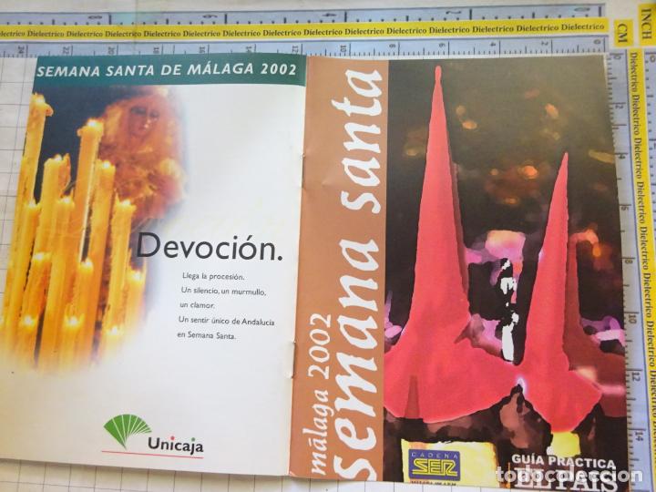 Postais: PROGRAMA SEMANA SANTA DE M&Aacute;LAGA. HORARIOS ITINERARIOS PROCESIONES A&Ntilde;O 2002. CADENA SER UNICAJA 119