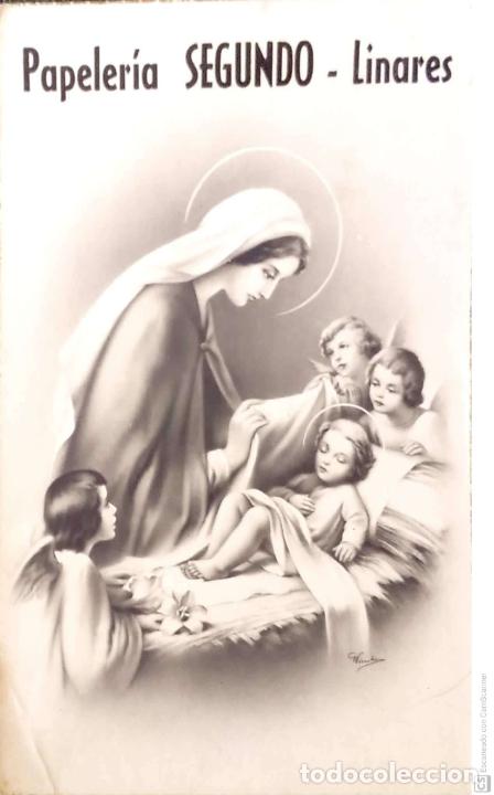 Postales: Virgen, Ni&ntilde;o Jes&uacute;s y &aacute;ngeles. Nueva. Blanco/Negro