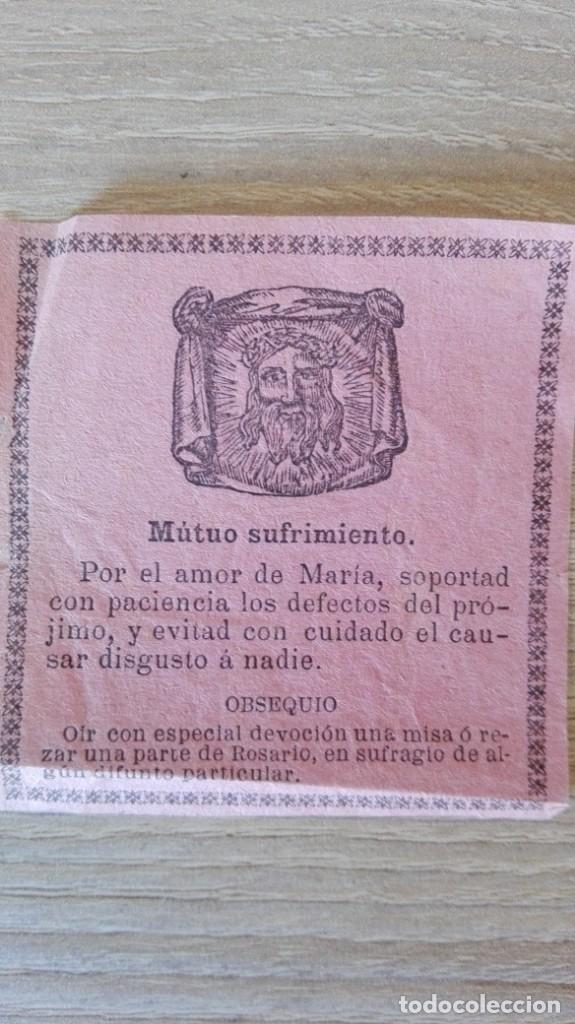 Postales: ESTAMPITA PAPEL CON PLEGARIA DEL MUTUO SUFRIMIENTO.A&Ntilde;OS 50.