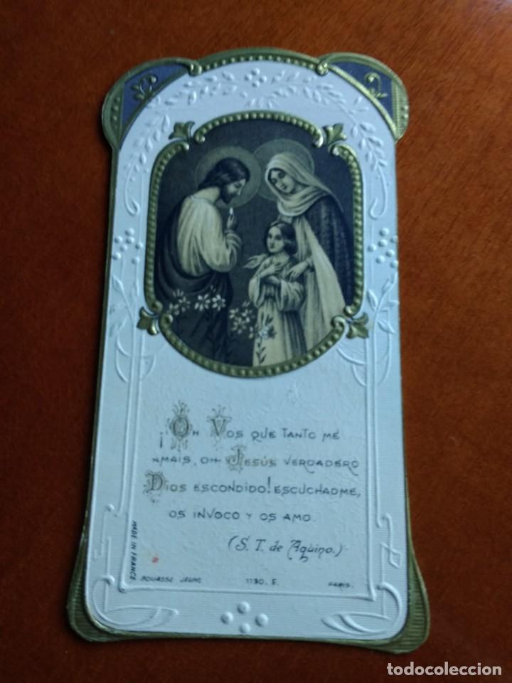Postales: RECORDATORIO PRIMERA COMUNI&Oacute;N 1927 - Foto 2
