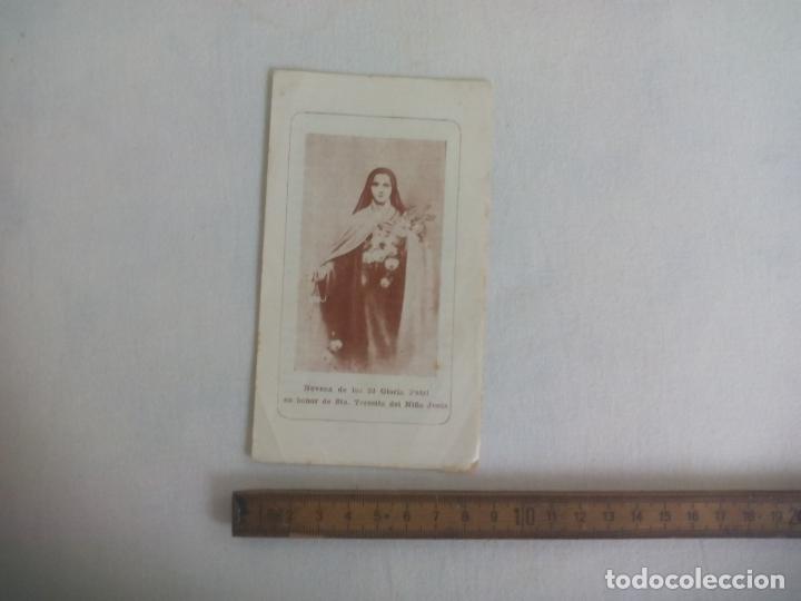 Postales: NOVENA DE LOS 24 GLORIA PATRI EN HONOR DE SANTA TERESITA DEL NI&Ntilde;O JESUS, RECORDATORIO ESTAMPA