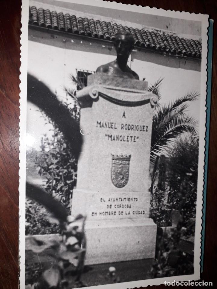 Postales: N&ordm; 39071 FOTO POSTAL MEMORIA A MANOLETE TOROS TORERO TUMBA