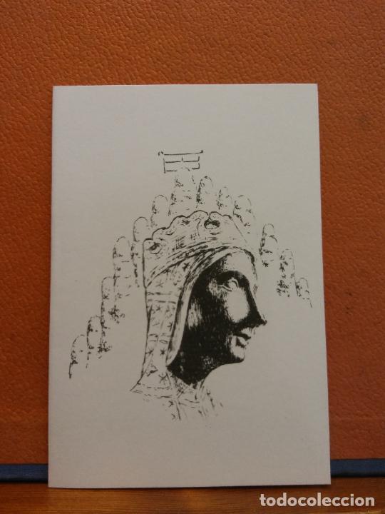 Postales: NUESTRA SE&Ntilde;ORA DE MONTSERRAT. RECORDATORIO DE DEFUNCION. DIPTICO. CIRCULADO