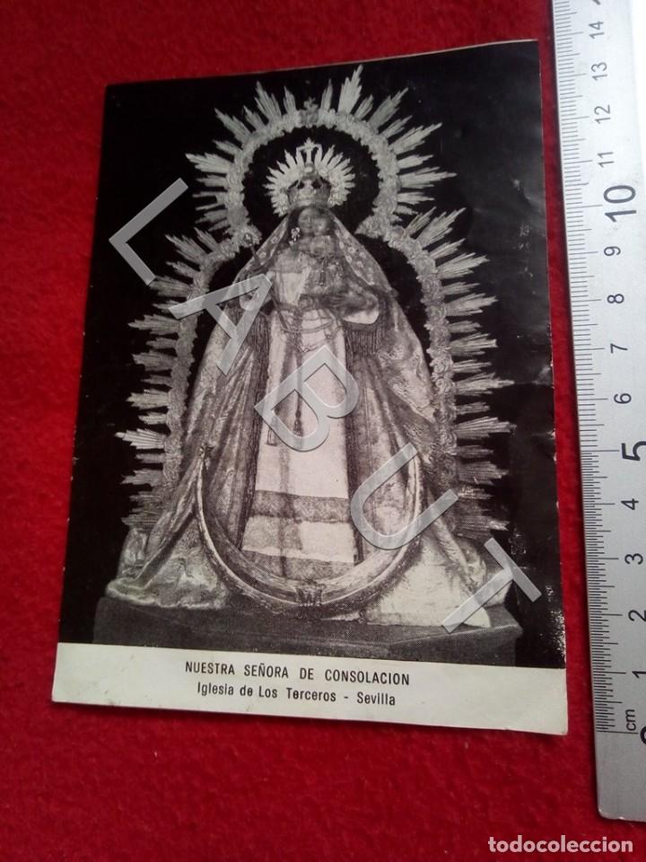 Postais: NUESTRA SE&Ntilde;ORA DE CONSOLACION IGLESIA LOS TERCEROS SEVILLA ESTAMPA RECORDATORIO C21