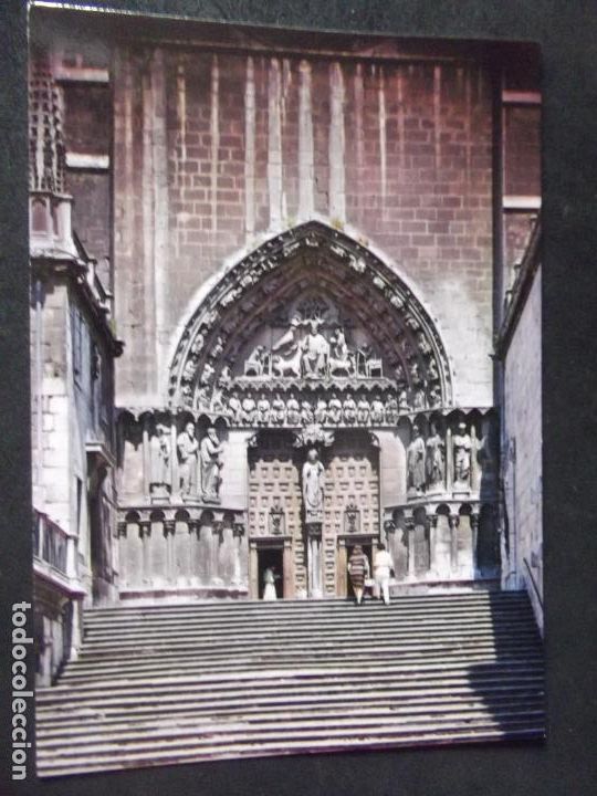 Postkarten: RELIGIOSAS-V27-2-BURGOS-CATEDRAL-ESCALINATA Y PUERTA DEL SARMENTAL
