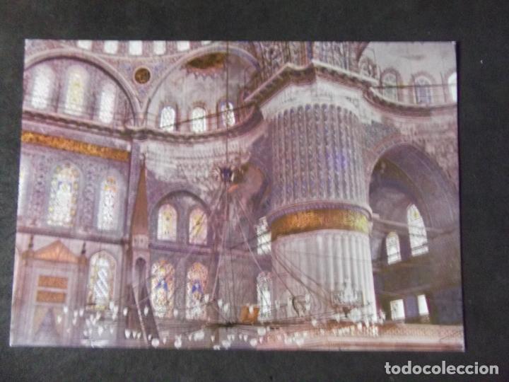Postkarten: MUSEOS-ARTE-PINTURA-V49 III-ISTANBUL-TURKEY-INTERIOR OF THE BLUE MOSQUE