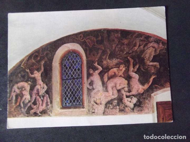 Postkarten: MUSEOS-ARTE-PINTURA-V49 III-CENTRE CULTUREL CHATEAU DE VALPRIVAS-PINTURAS MURALES DE LA IGLESIA