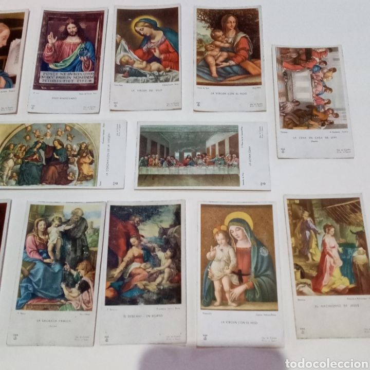 Postales: Lote de 15 estampas religiosas. - Foto 2