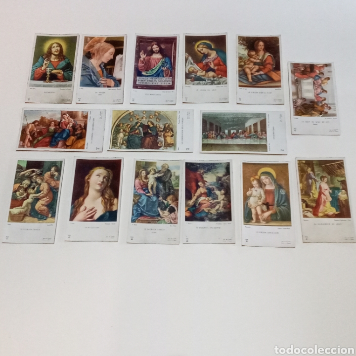 Postales: Lote de 15 estampas religiosas. - Foto 3