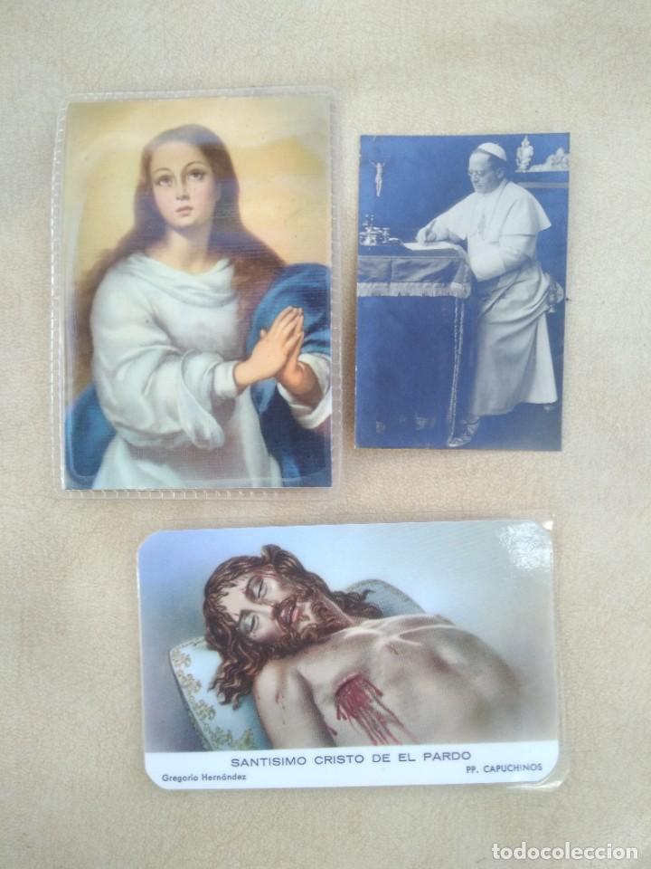 Cartoline: Lote de 3 antiguas estampas religiosas