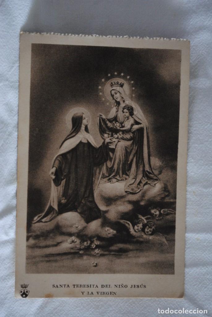 Postcards: SANTA TERESITA DEL NI&Ntilde;O JESUS , Y LA VIRGEN .