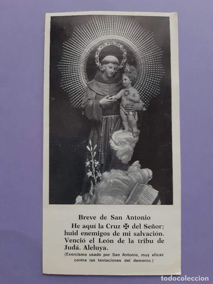 Postkarten: ESTAMPA BREVE DE SAN ANTONIO (EXORCISMO USADO POR SAN ANTONIO CONTRA TENTACIONES DEMONIO