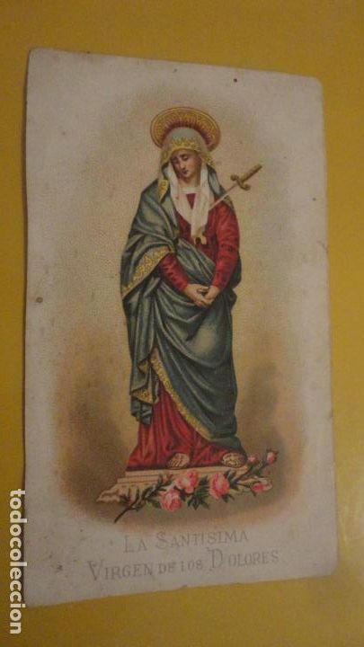 Postales: ANTIGUA ESTAMPA RELIGIOSA.LA SANTISIMA VIRGEN DE LOS DOLORES.