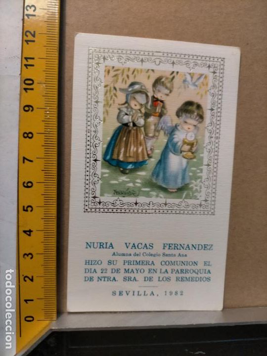 Cartes Postales: HAGA OFERTAS POR LOTES - ANTIGUA ESTAMAPA DE COMUNION ILUSTRADA O SIMILAR - VER MAS MISMO TITULO