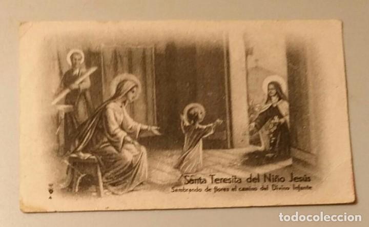 Postales: ES 96 Lote 3 Antiguas estampas Santa Teresita del Niño Jesús con Novena - Foto 2 - 232886415