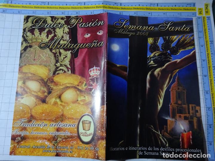 Cartes Postales: PROGRAMA SEMANA SANTA DE M&Aacute;LAGA HORARIOS ITINERARIOS PROCESIONES A&Ntilde;O 2008. 246