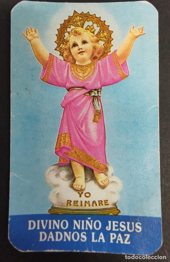 Postales: ESTAMPA RECORDATORIO PEQUE&Ntilde;A POSTAL DIVINO NI&Ntilde;O JESUS DADNOS LA PAZ MEDIDAS 5,5 X 9 CM