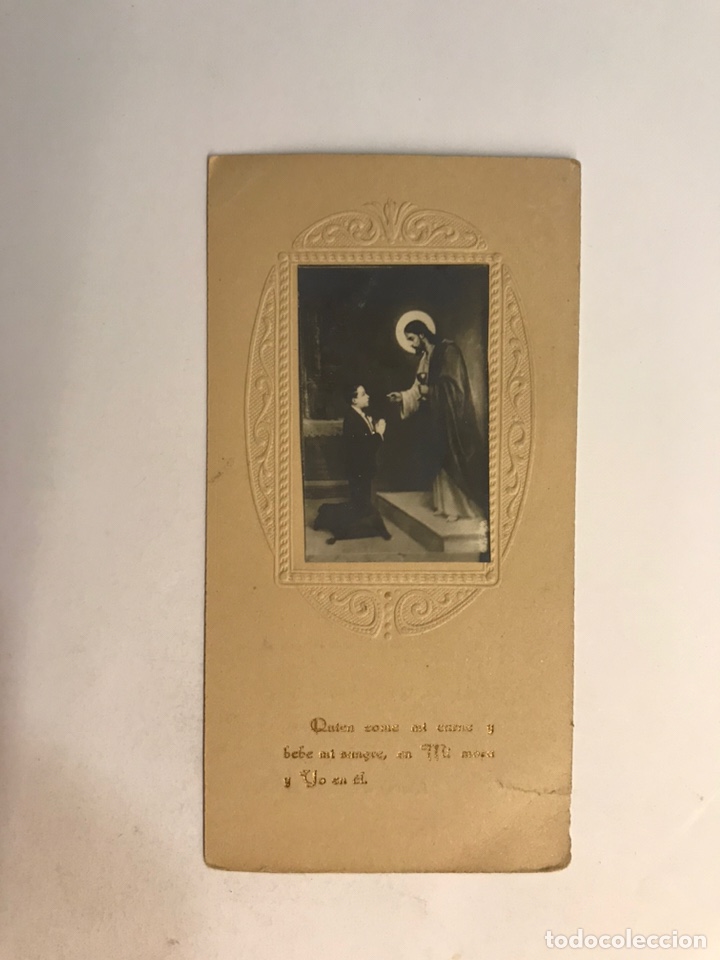Cartes Postales: ALCOY, Recuerdo Primera Comunion HH. Maristas. Parroquia San Mauro y San Francisco (a.1923)