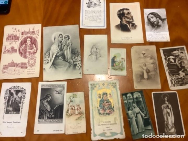 Postais: LOTE 15 ESTAMPITAS RELIGIOSAS A&Ntilde;OS 40