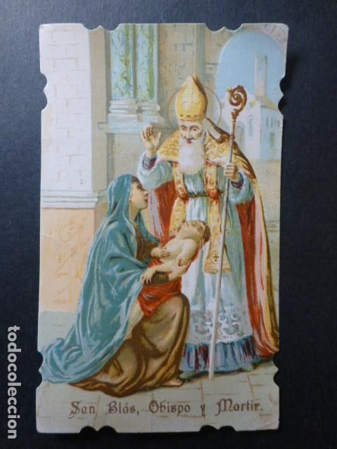 Cartoline: SAN BLAS OBISPO ANTIGUA ESTAMPA CROMOLITOGRAFICA 5,99