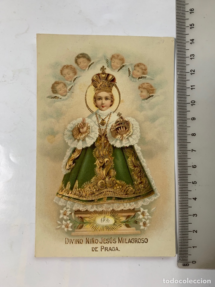 Postales: POSTAL. DIVINO NI&Ntilde;O JES&Uacute;S MILAGROSO DE PRAGA. A. & M. B.