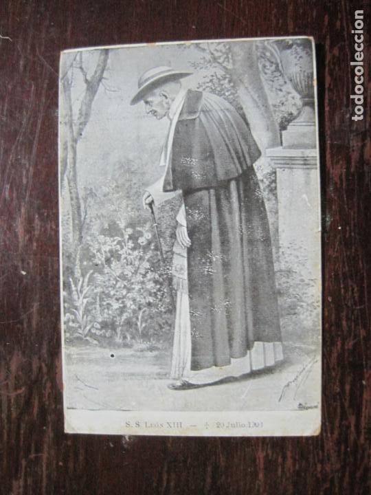 Postales: PAPA S.S. LEON XIII-20 JULIO 1903-REVERSO SIN DIVIDIR-H.PRATS-POSTAL ANTIGUA-(77.225)