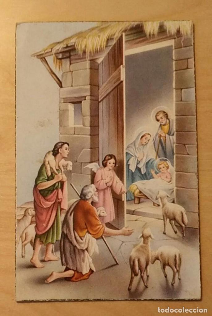 Postales: PTR 1 Antigua postal - Adoraci&oacute;n de los pastores en la casa del Ni&ntilde;o Jes&uacute;s - 5/Pacis 1120