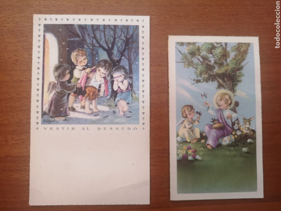 Postales: Estampitas primera comuni&oacute;n 1958 - Foto 1