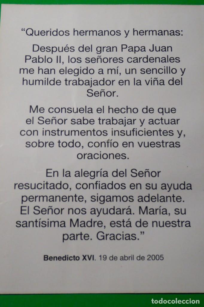 Postales: RECORDATORIO BENEDICTO XVI - Foto 2