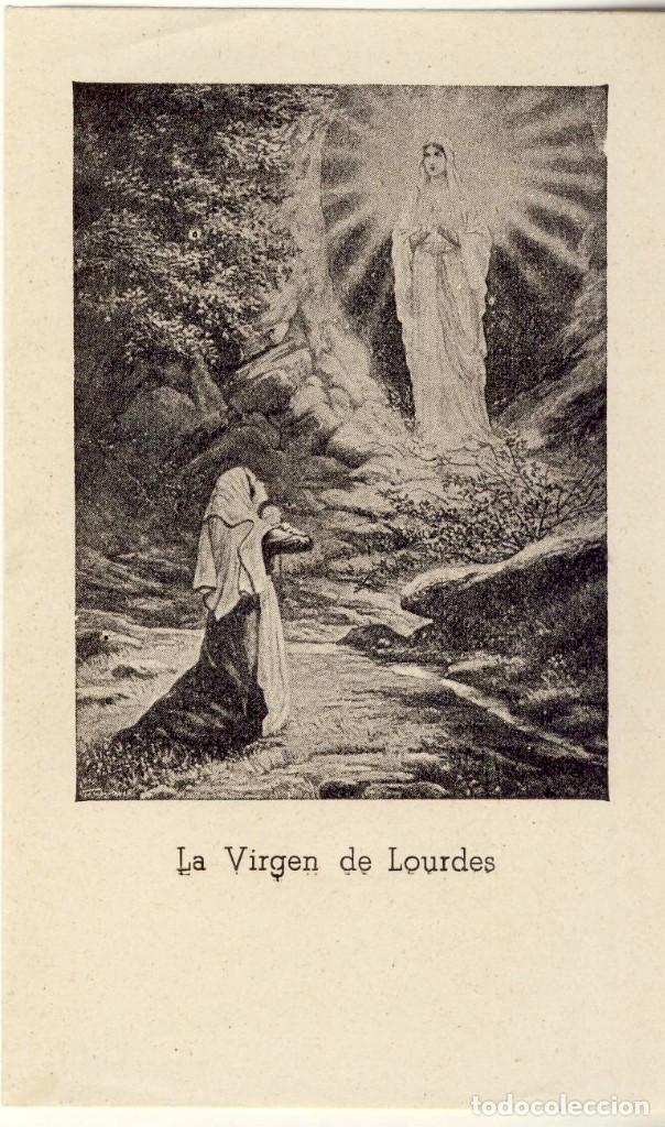 Postales: VIRGEN DE LOURDES.-