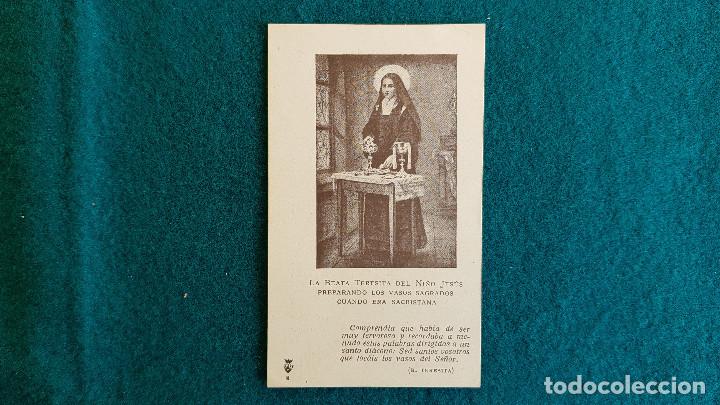 Postales: ESTAMPA RECORDATORIO DE LA BEATA TERESITA DEL NI&Ntilde;O JESUS (1924) MONJAS CLARISAS DE VALENCIA