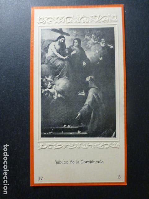 Postais: SAN FRANCISCO DE ASIS JUBILEO DE LA PORCIUNCULA ANTIGUA ESTAMPA