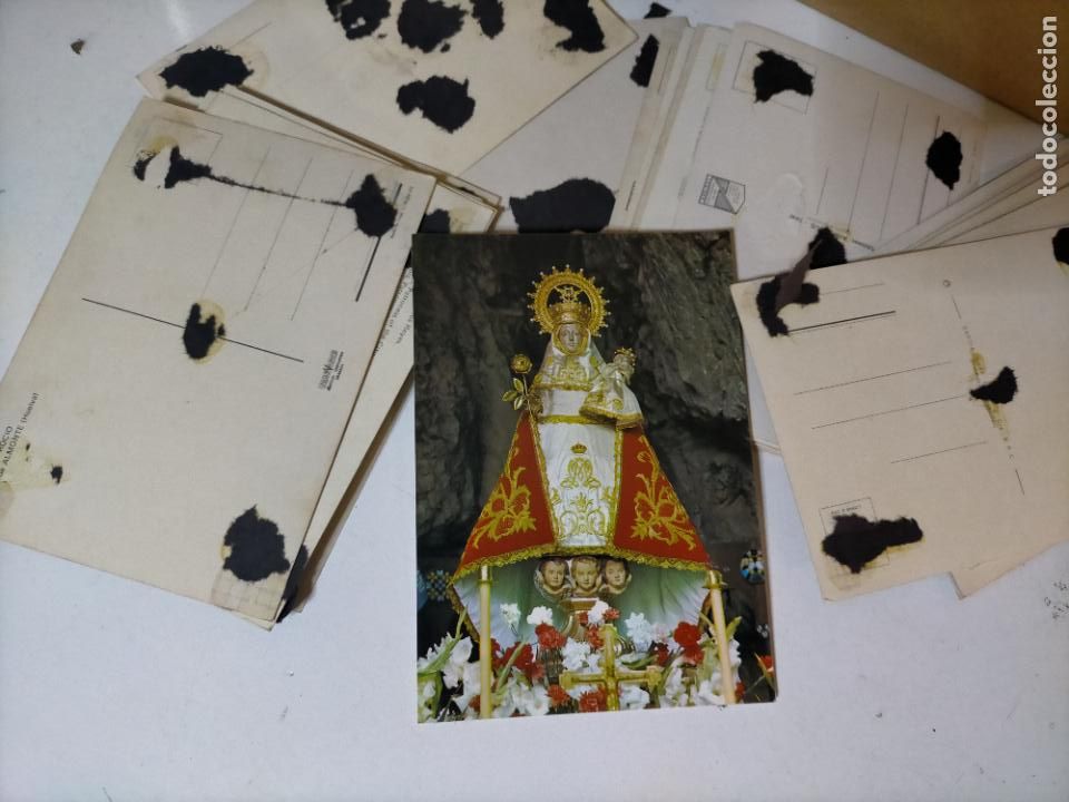 Postkarten: REF: 77A - POSTAL SEMANA SANTA DESPEGADA DE ALBUM LEER - VIRGEN COBADONGA ASTURIAS
