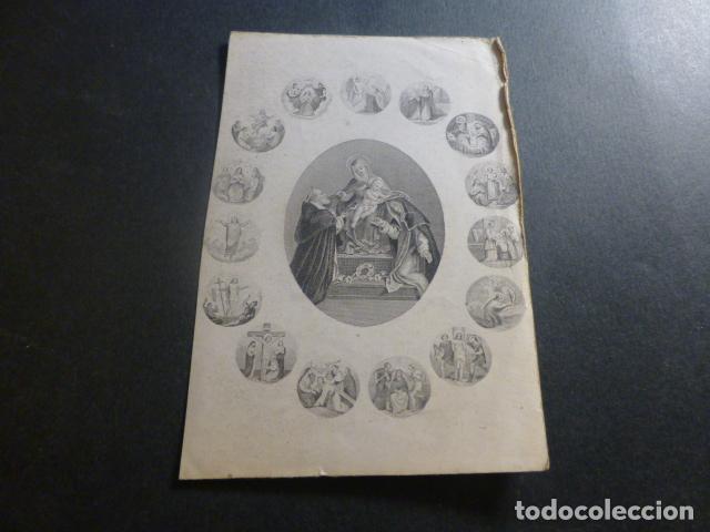 Cartoline: LOS MISTERIOS DEL ROSARIO ANTIGUA ESTAMPA