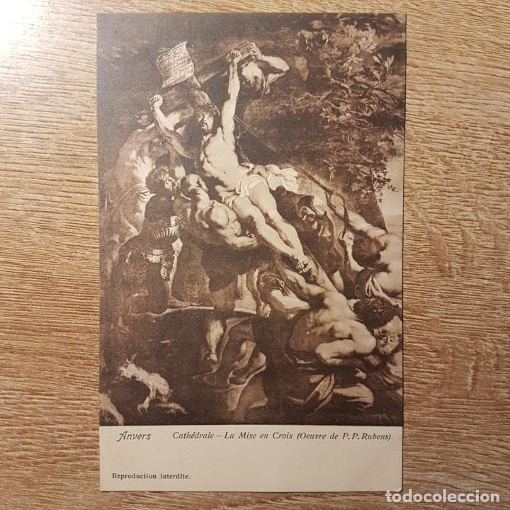 Postais: ANTIGUA CATEDRAL DE ANVERES. LA CRUCIFIXI&Oacute;N, POR RUBENS