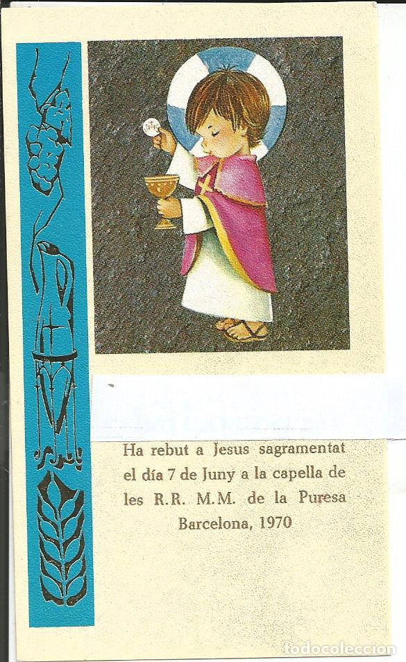 Postales: RECORDATORIO COMUNION *CONSTANZA* - BARCELONA 1970 - Foto 1
