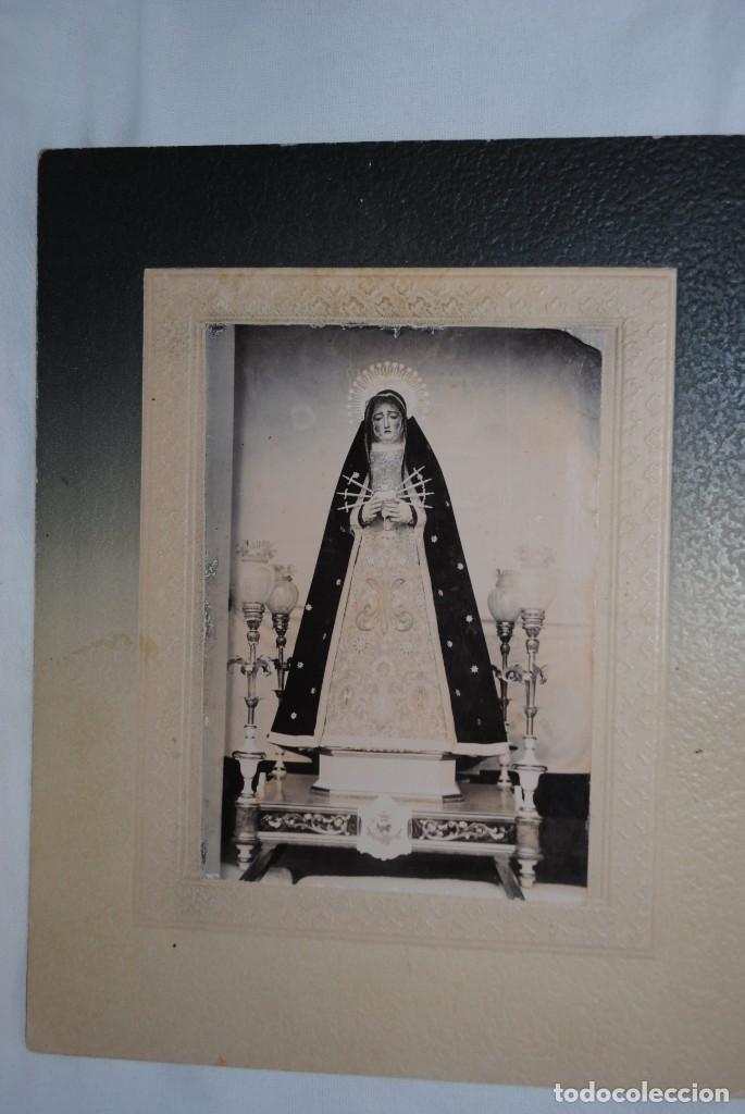 Postales: FOTO ANTIGUA DE LA VIRGEN DE LOS DOLORES.