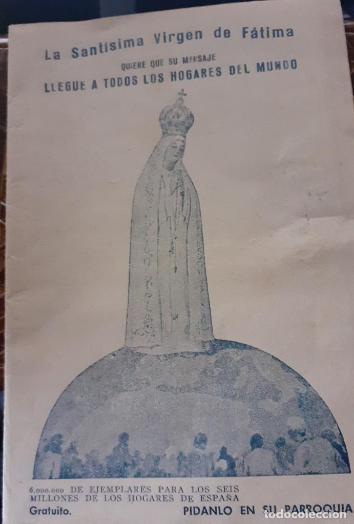 Postales: cuadernillo de 1954 con el mensaje de las apariciones de Fatima - Foto 1