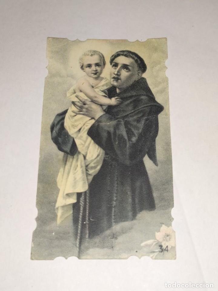 Postales: ESTAMPA SAN ANTONIO DE PADUA RECUERDO SOLEMNE TRIDUO DEDICA SU P&Iacute;A UNION LA JUNTA NOMBRES