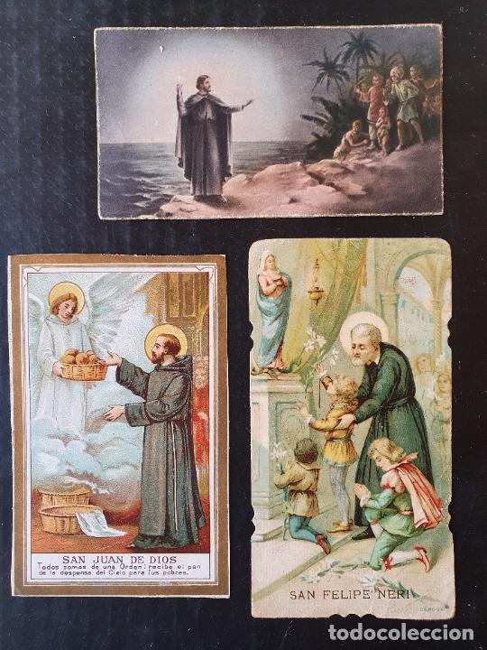 Postales: LOTE 3 ESTAMPAS RELIGIOSAS - Foto 1