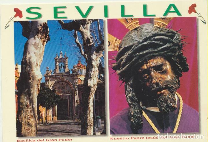 Postales: Sevilla. Nuestro Padre Jes&uacute;s del Gran Poder y Bas&iacute;lica. a&ntilde;o 1999. &iexcl;IMPECABLE! - Foto 1