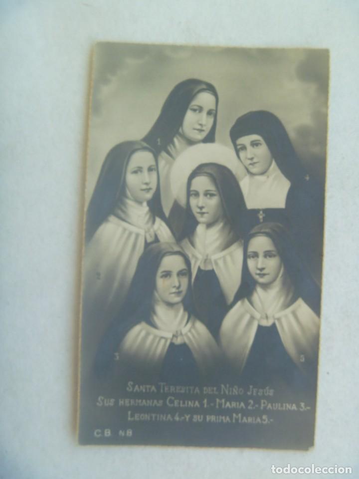 Postales: ANTIGUA ESTAMPA DE SANTA TERESITA DEL NI&Ntilde;O JESUS Y SUS HERMANAS